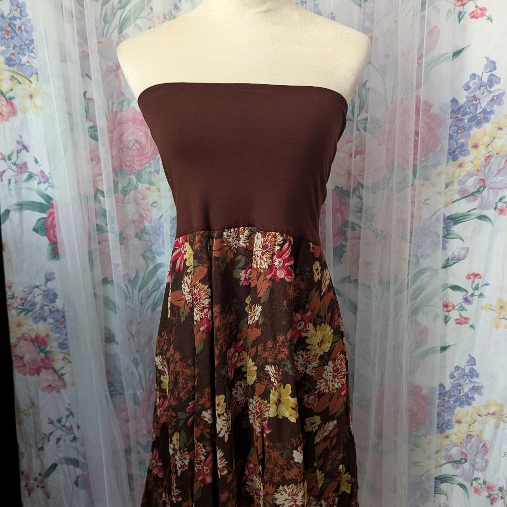 80's Vintage Cabi Reversible Skirt/Dress Fall Colors, Size S - Picture 6 of 6